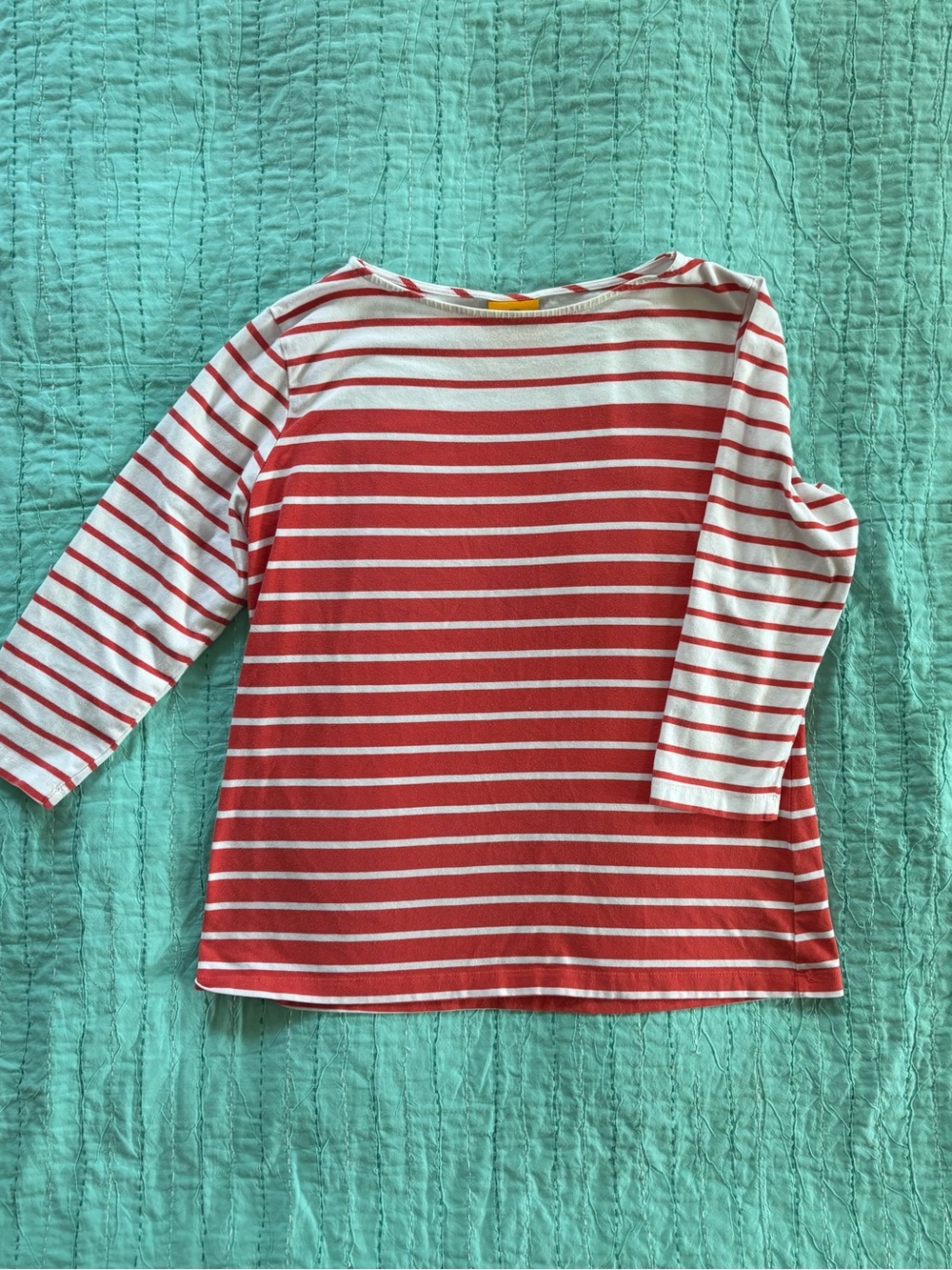 Womens Ruby Rd. Striped cotton shirt. Made in USA.